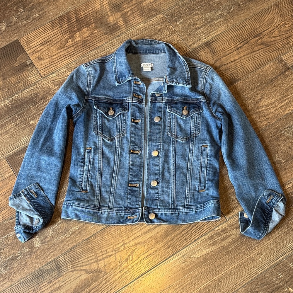 J.Crew Blue Denim Jacket, Size XS